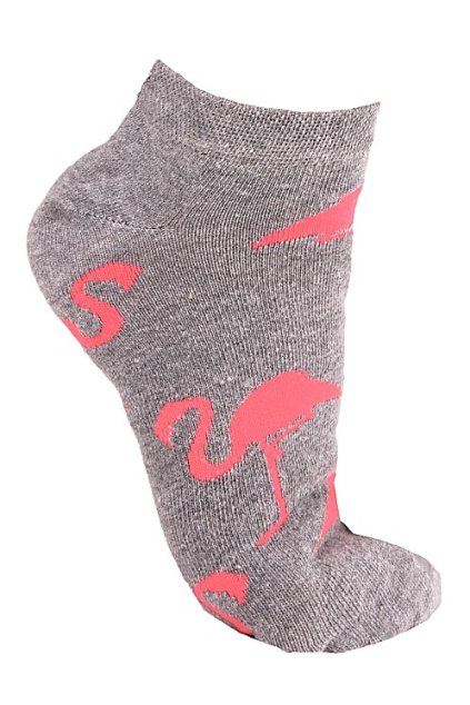 Kotníkové ponožky plameňák 2138G
