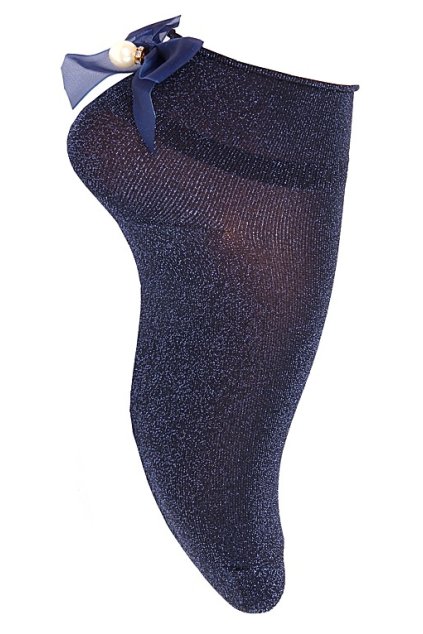 Třpytivé ponožky s perličkou EW-202D.NA