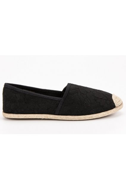 černé espadrilky 8TX02 4724B