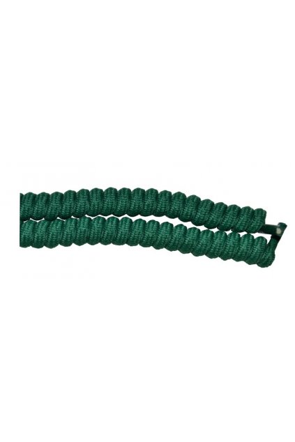 Spirálové tkaničky elastické - zelené