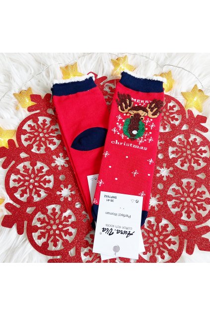 Dámské vánoční ponožky SNP7652RSo