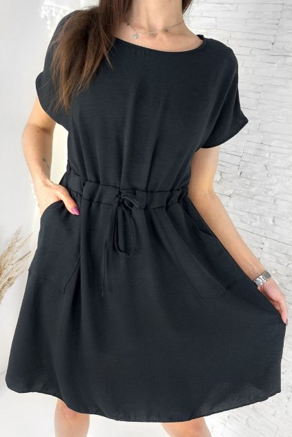 Černé šaty 0124B (1)