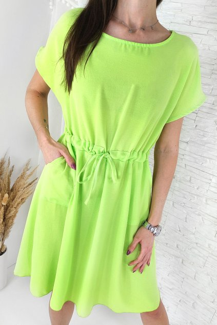 Neonové letní šaty 0124FL (2)