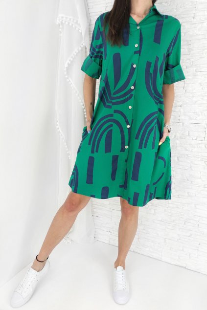 Zelené volné šaty MA 24080GR (1)