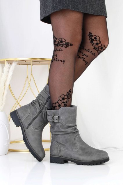 Dámské matné nízké kozačky GY54D-2D.G