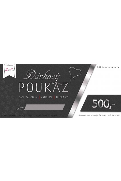 Sboty darkovy poukaz 500