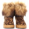 SJ1672 6LEO valenky s leopardim vzorem 2