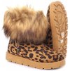 SJ1672 6LEO valenky s leopardim vzorem 4