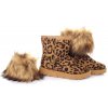 SJ1672 6LEO valenky s leopardim vzorem 5