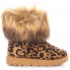 SJ1672 6LEO valenky s leopardim vzorem 1