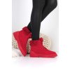 Červené kotníkové zimní boty J56R