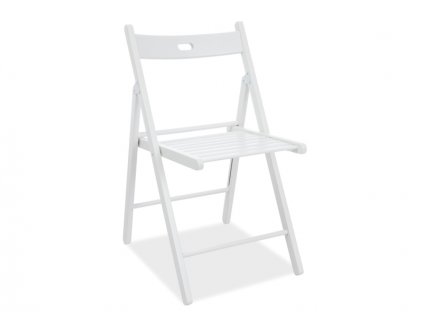 Bílá dřevěná židle SMART II