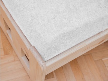 Froté prostěradlo do dětské postýlky bílé 70x140 cm