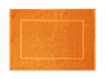 Koupelnová přednožka hotelová rohožka bavlněná froté oranžová