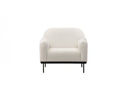 Bílé relaxační křeslo ANDERSON pro moderní interiér