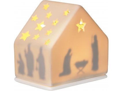 Bílý porcelánový svícen CRIB