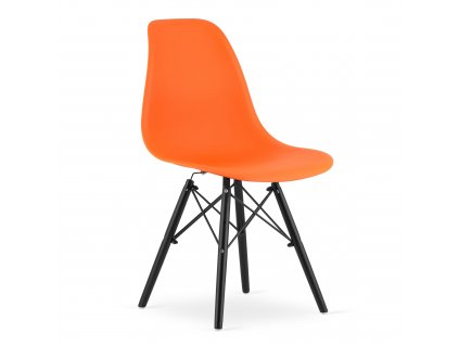 3600 krzeslo TOLV pomarancz nogi czarne skos prawy przod