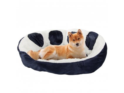 Plyšový pelíšek pro psa/kočku PAWNEST 60 cm, modrý