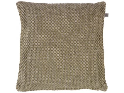 Dekorační povlak na polštář KNOPPA 45x45 cm, olivový s elegantním designem