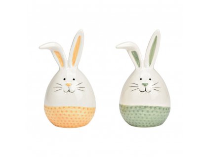 Bílý keramický zajíček CERAMIC RABIT - různé varianty