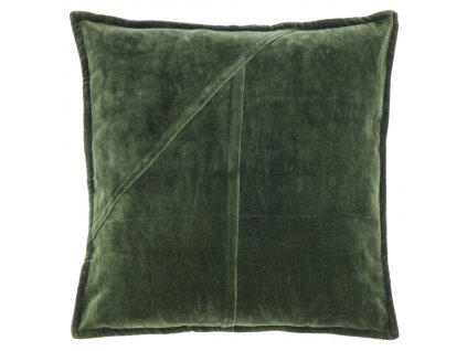 Sametový dekorační polštářek WIES 45x45 cm, zelený