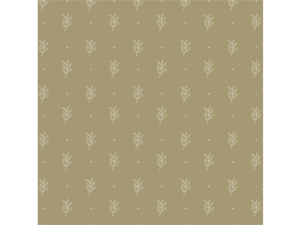 Servírovací ubrousky GREEN LEAF 40x40 cm, 50 ks zelené