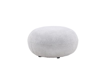 Taburet BOLOGNA světle šedý, průměr 74 cm, moderní design.