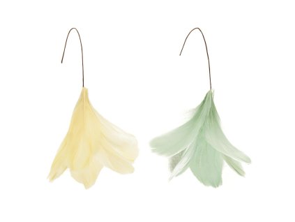 Závěsné peří na drátku FEATHER DECOR – elegantní dekorace více barev