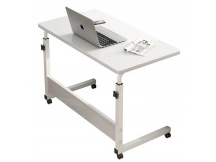 Mobilní stůl pod notebook TABLET STL03WZ3 – výškově nastavitelný, bílý