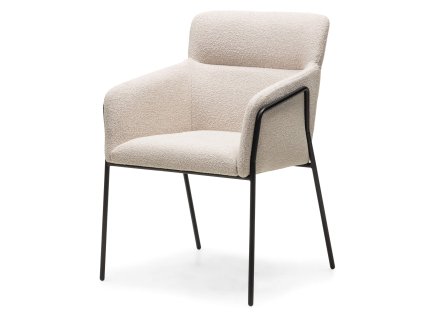 Designové krémové křeslo HELSINKI do jídelny i obýváku