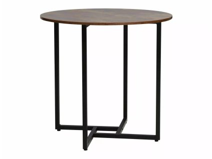 Stylový jídelní stůl ALTO II 80 cm kulatý s kovovou podnoží