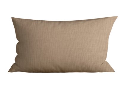 Světle hnědý mušelínový povlak na polštář PURELY 40x80 cm