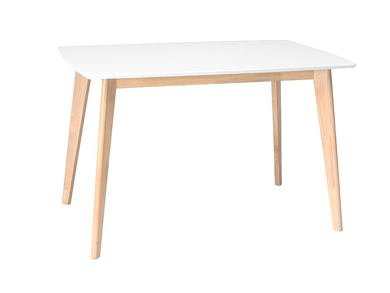 Levně Bílý jídelní stůl COMBO 120X75