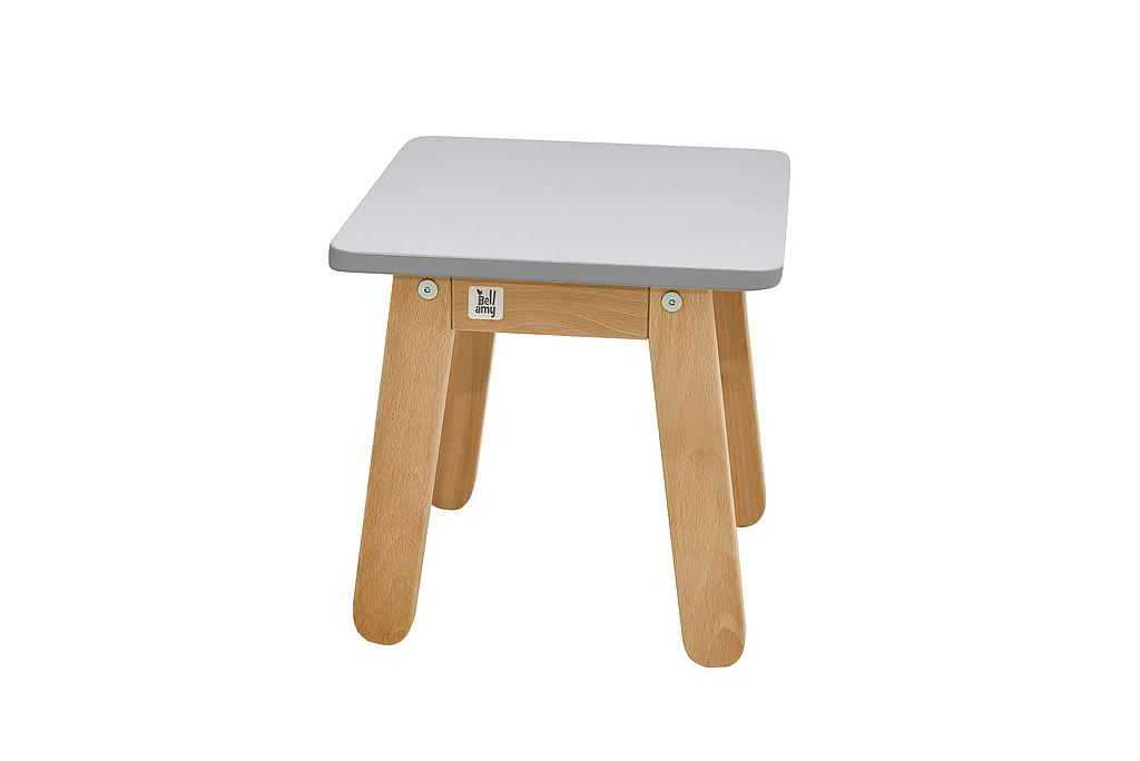 Levně Bellamy Šedá dětská stolička WOODY GREY
