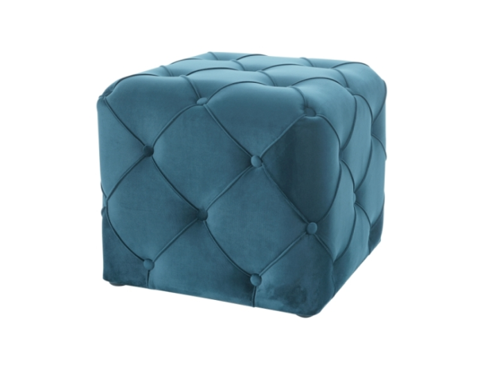 Tyrkysový taburet AVIVA K VELVET-image