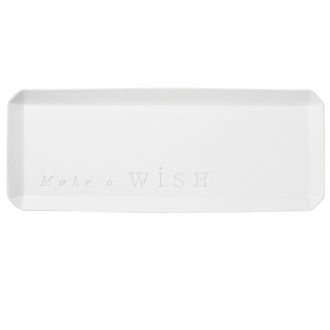 Räder Bílý porcelánový podnos MAKE A WISH