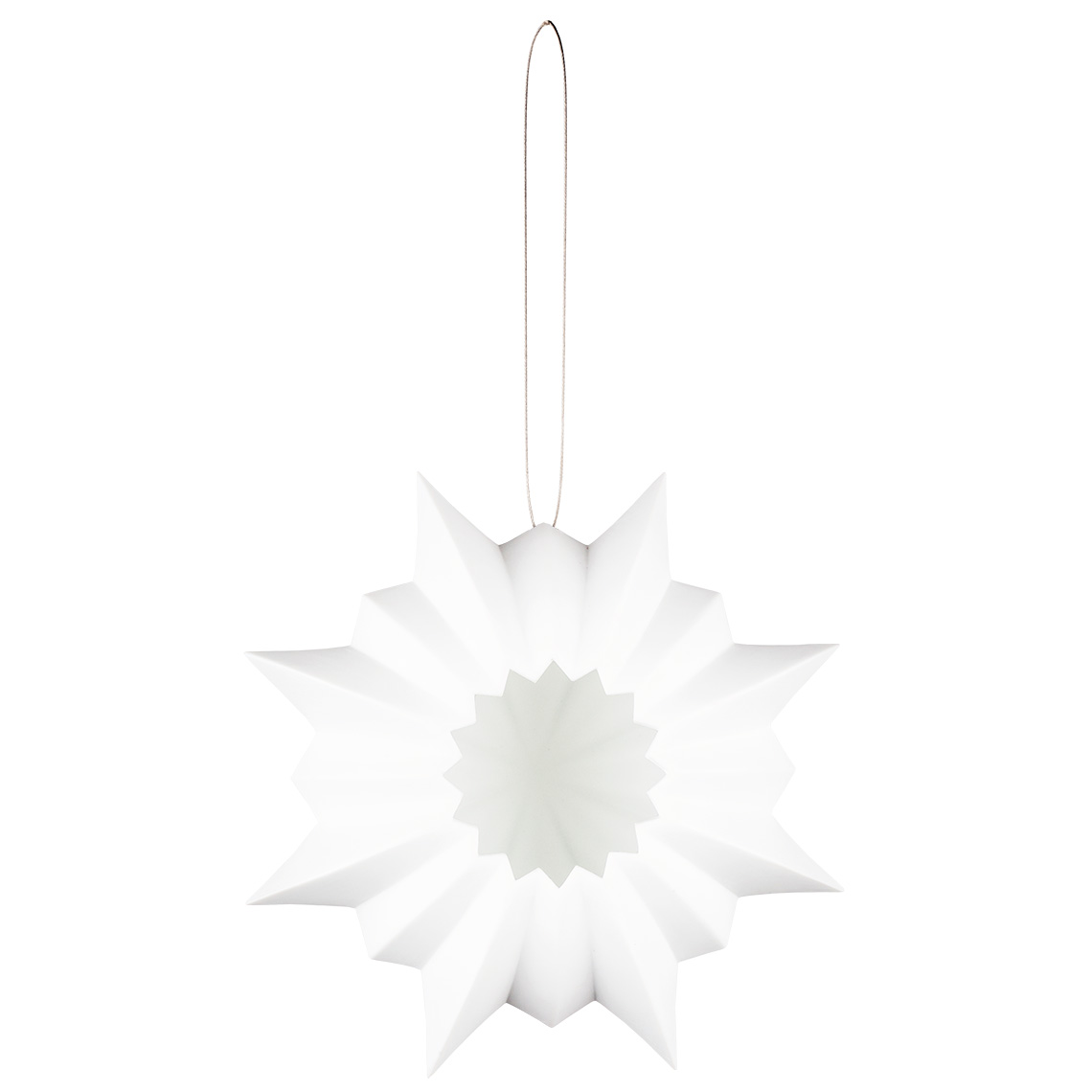 Räder Závěsný porcelánový svícen HVĚZDA, velký (21 cm)