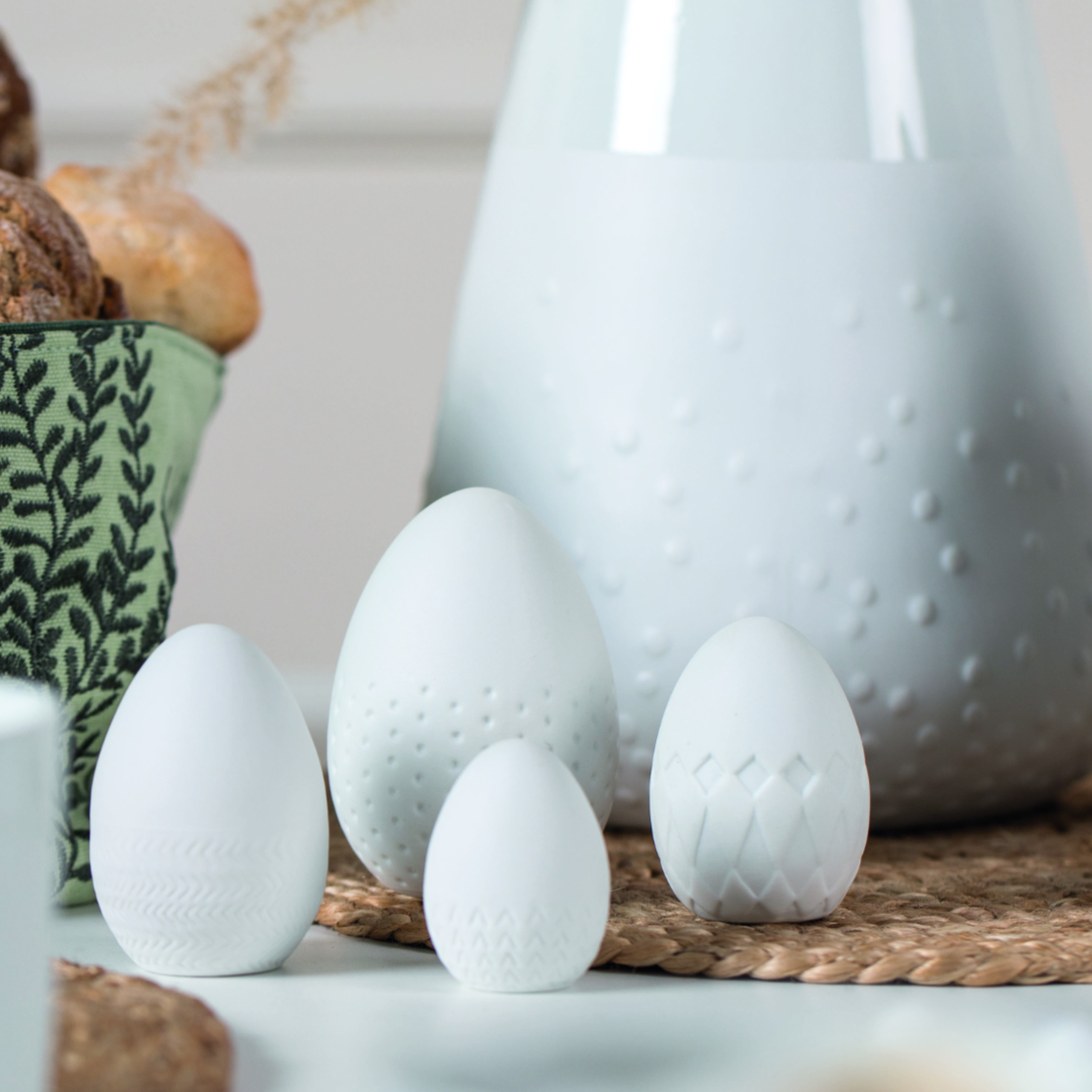 Levně Räder Porcelánová sada vajec 4 ks SPRING MESSAGES