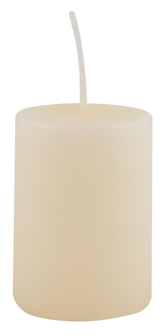 Levně IB Laursen Bílá sloupová svíčka OFF WHITE 6cm