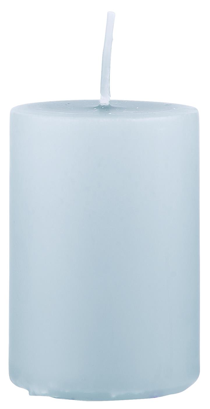 Levně IB Laursen Modrá sloupová svíčka SKY GREY 6cm