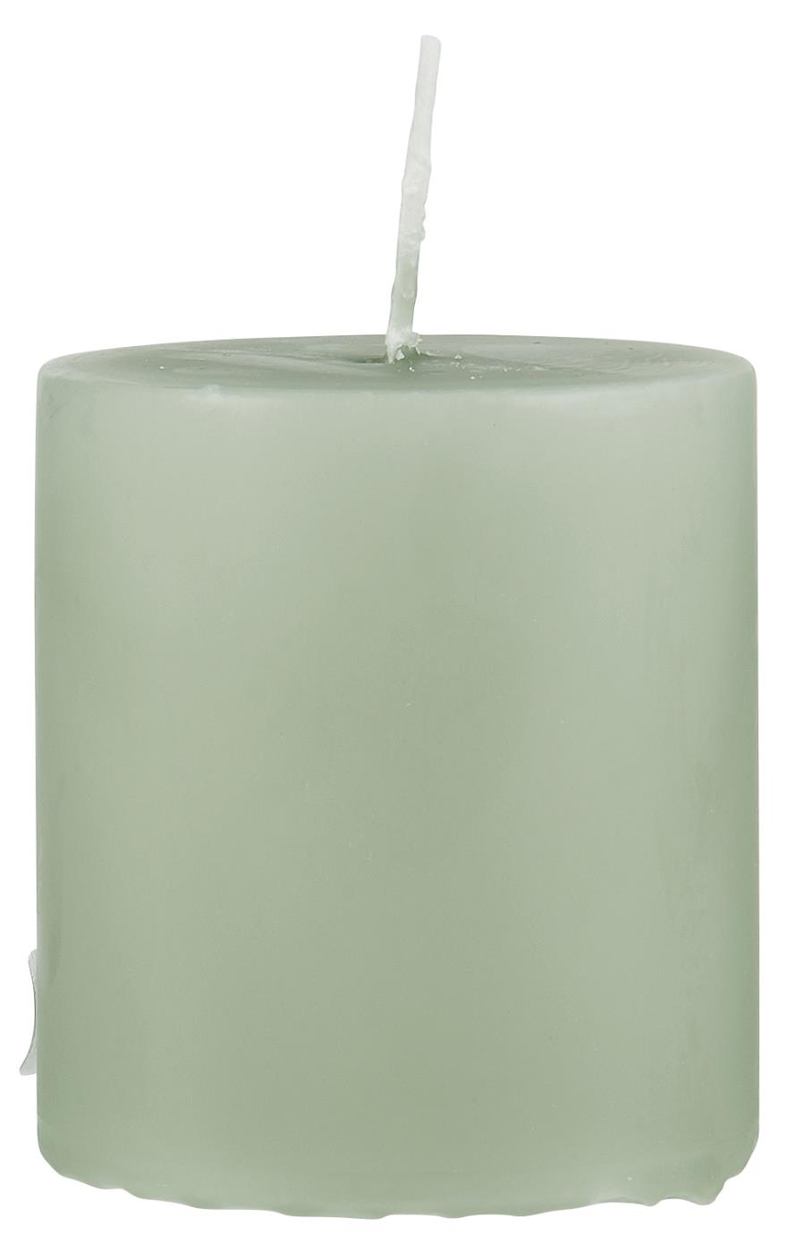 Levně IB Laursen Zelená sloupová svíčka ANTIQUE GREEN 7cm