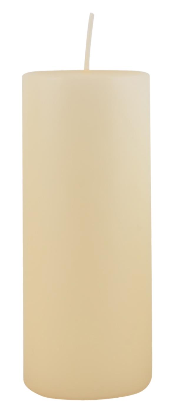 Levně IB Laursen Bílá sloupová svíčka OFF WHITE 15 cm