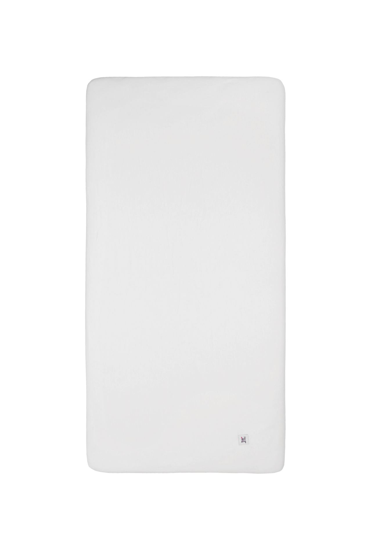Levně Bellamy Dětské bílé jersey prostěradlo WHITE 60 x 120 cm