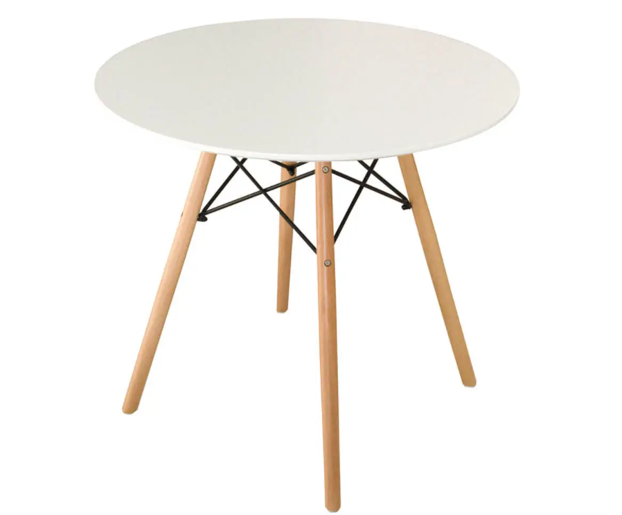 Bílý jídelní stůl OSLO 70x70