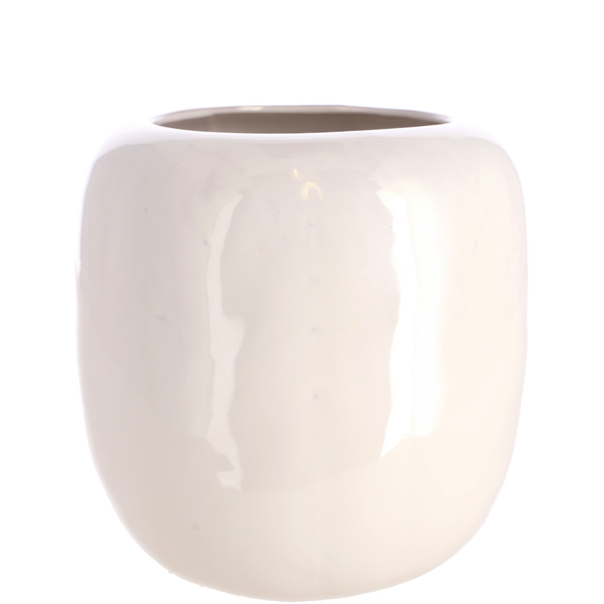 Levně Bílá porcelánová váza VEGA