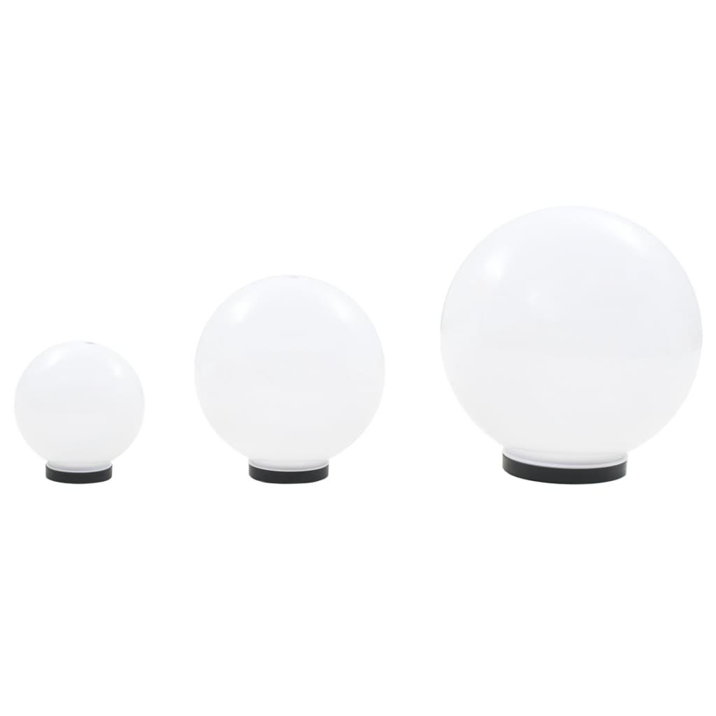 Levně Sada 3 ks zahradních kulovitých LED lamp CALVERT