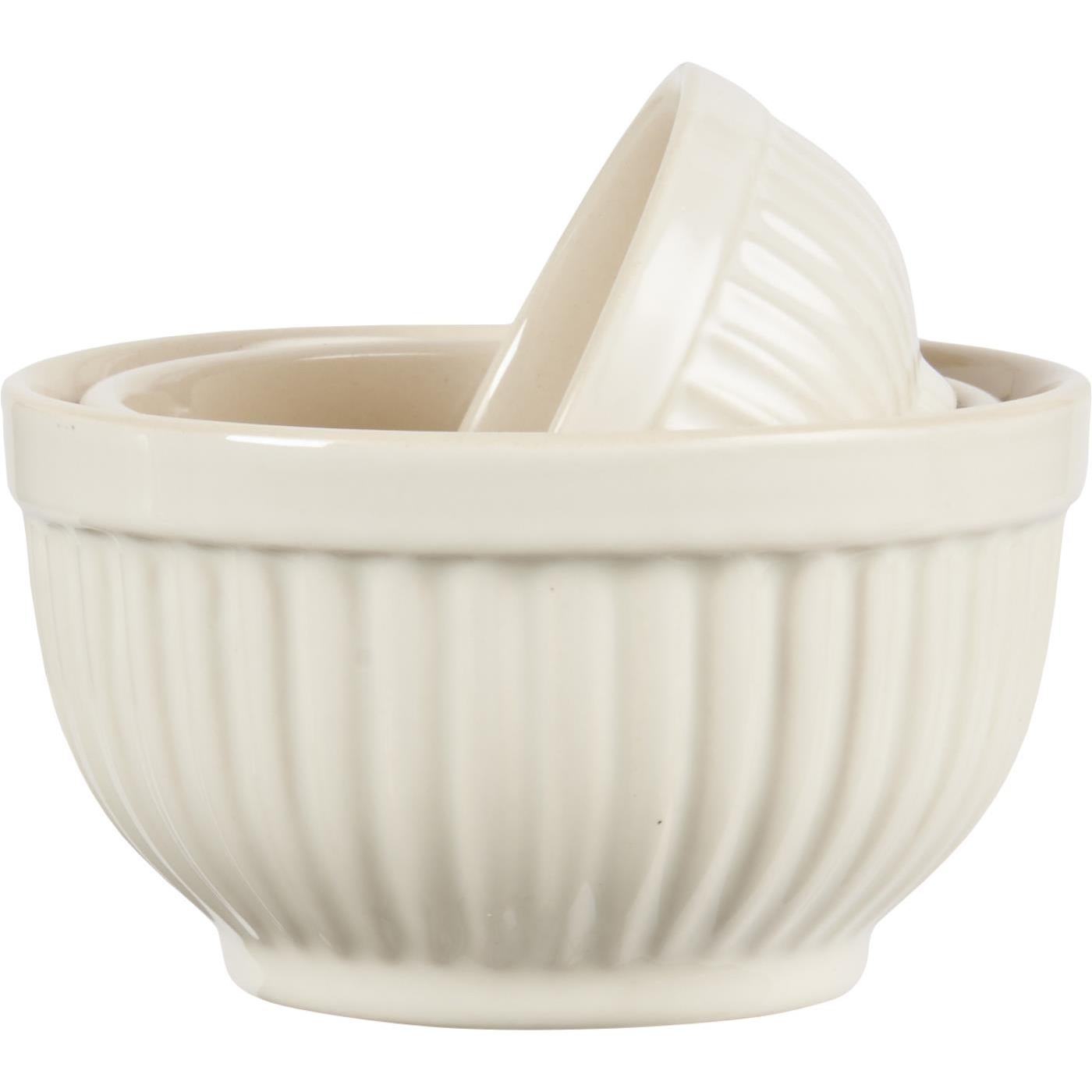 Levně IB Laursen Smetanové keramické mini misky MYNTE BUTTER CREAM, set 3 ks