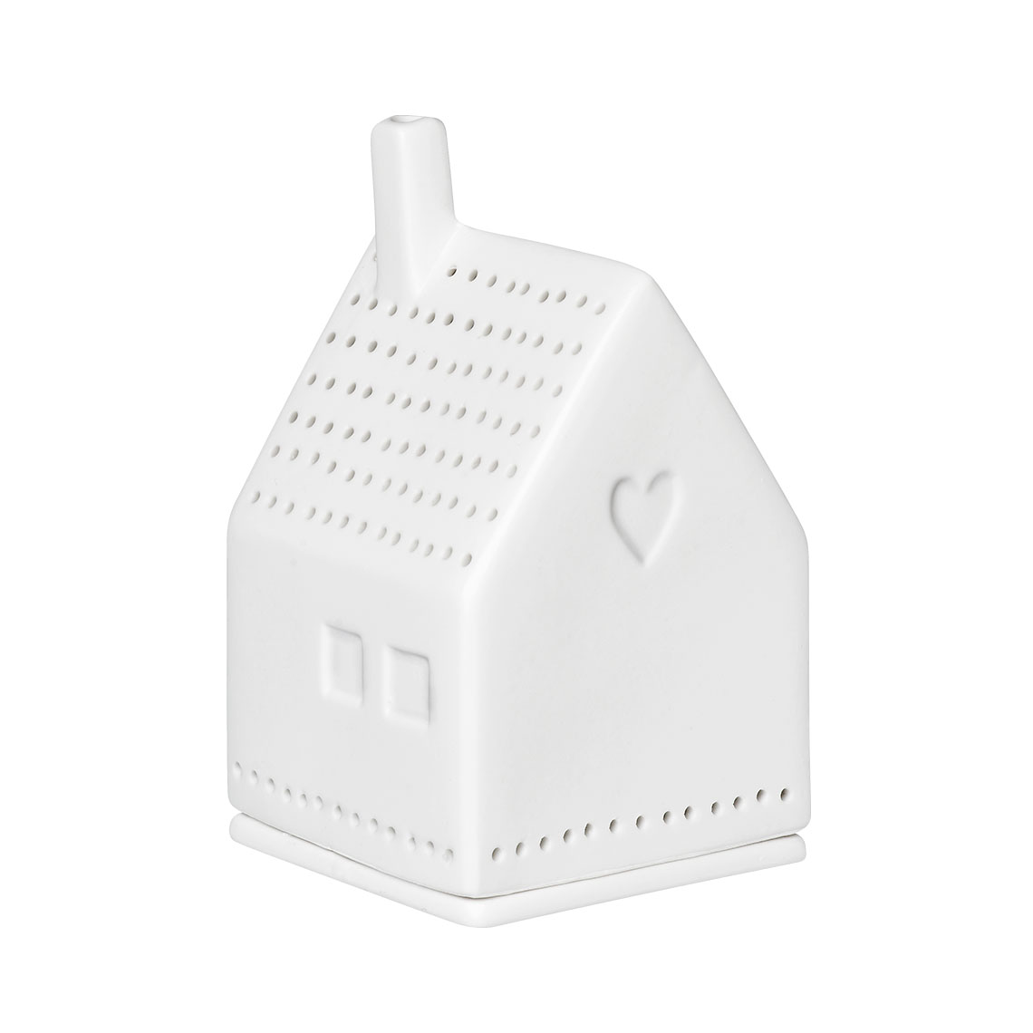 Räder Bílý porcelánový svícen DOMEČEK HEART