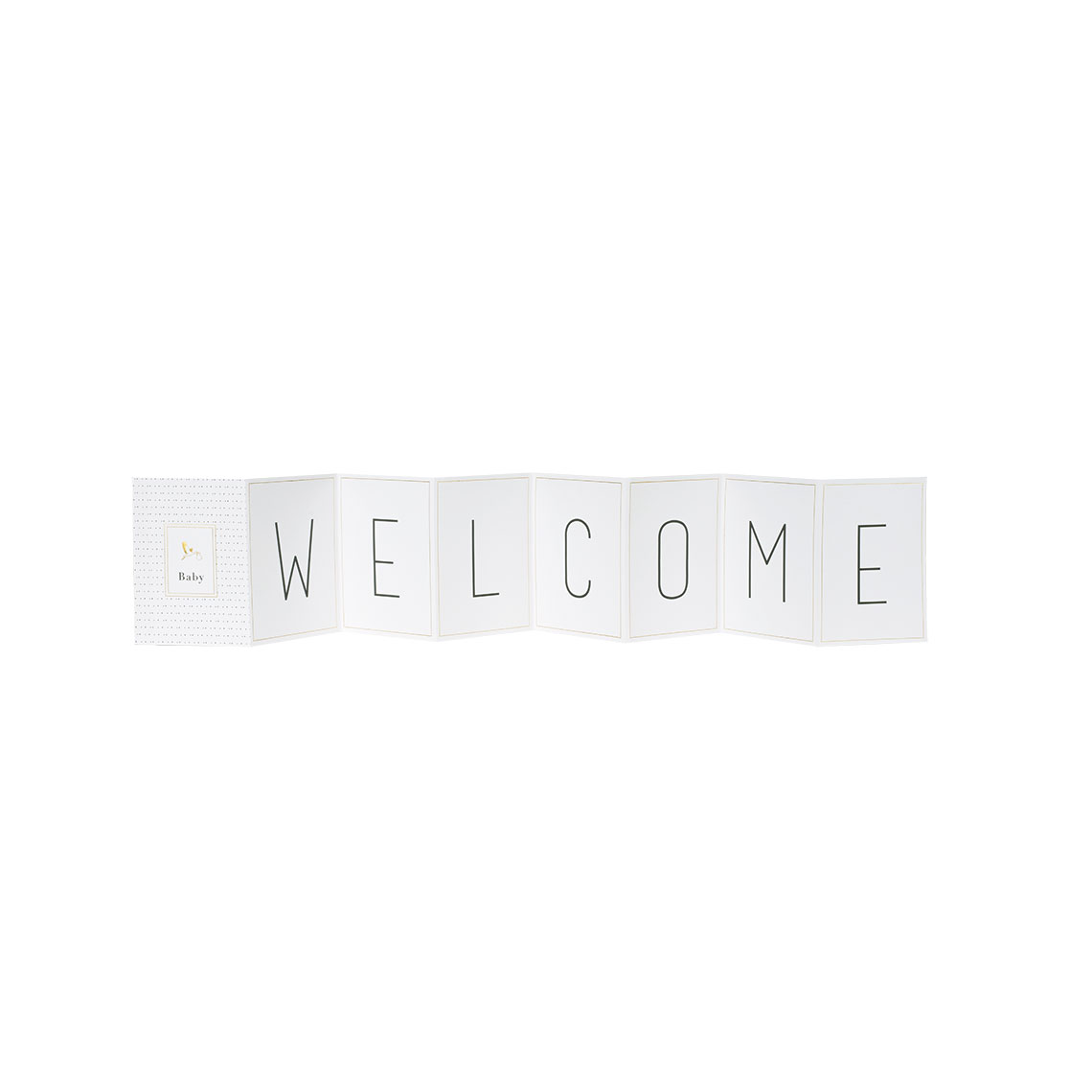 Levně Räder Papírové leporelo k narození dítěte BABY WELCOME
