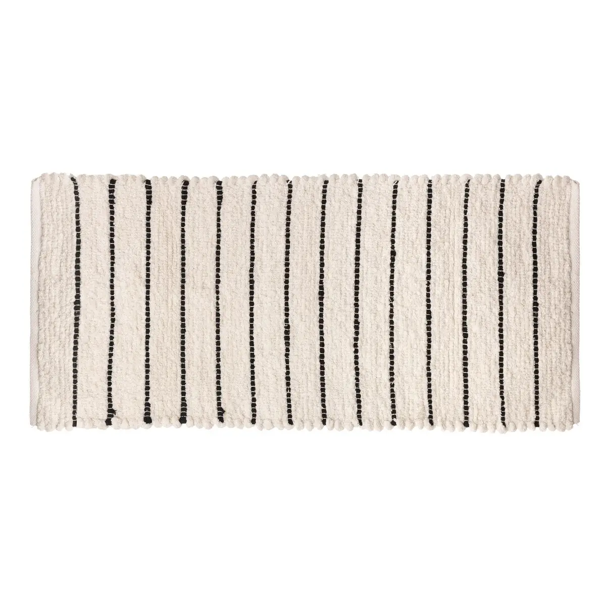 Levně Krémový koberec STRIPED 50x120 cm